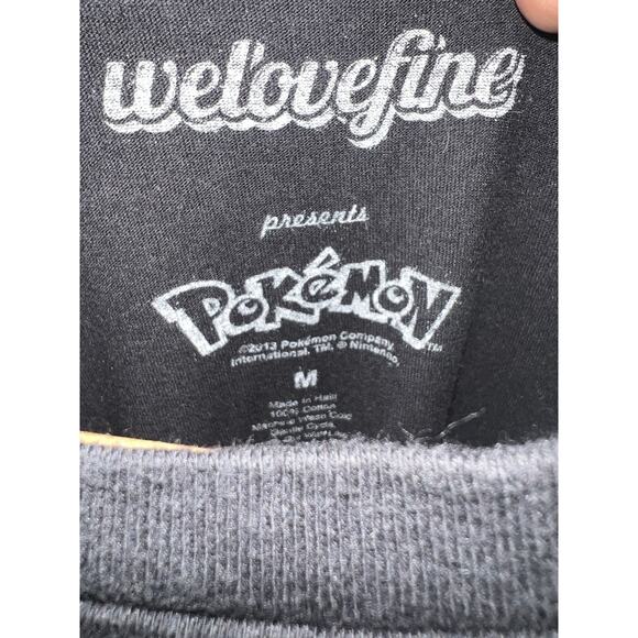 RARE 2013 Jigglypuff Pokemon Welovefine T Shirt Nintendo BLACK MEDIUM Shirt Slee - Picture 4 of 4